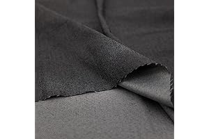 Premium Heavyweight Gray Black Denim Fabric by the Yard