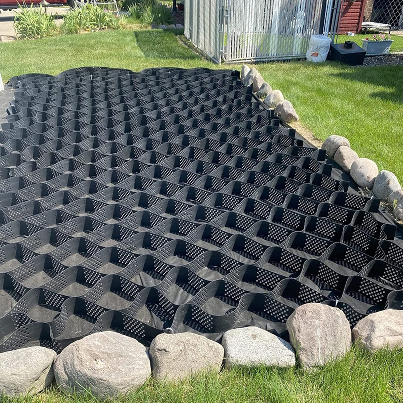 Griglia Stabilizzatrice Ghiaia - Geocell In HDPE, Altezza 5cm, Per Viali E Parcheggi - Foto 2