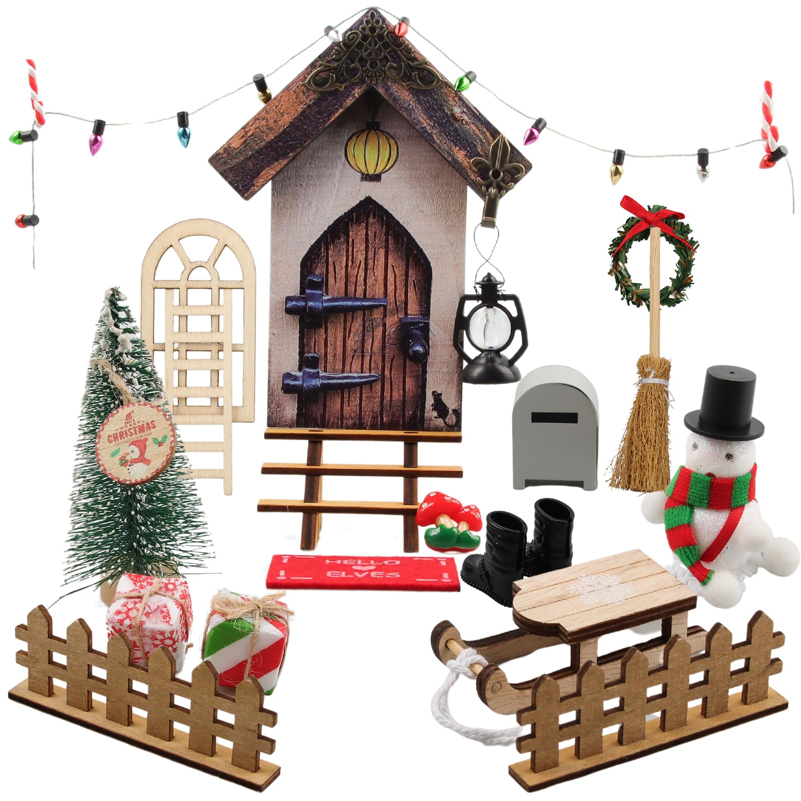 Kit Décoratif Lutin De Noël Musicien – 2 Chats (pianiste Et Guitariste) + Mini Piano – En Résine, échelle 1:12 – Pour Maison De Poupée, Crèche, Décoration De Noël Miniature