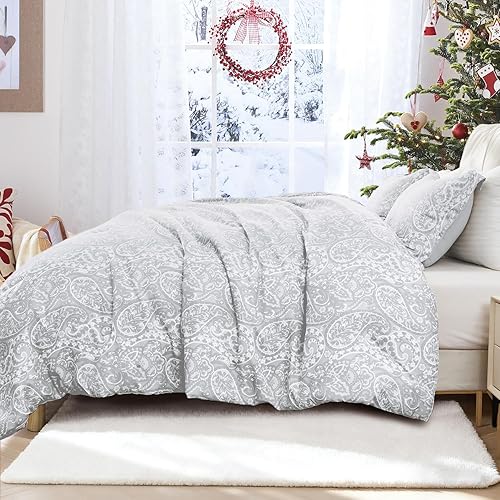 Miniatura 3 de Juego de edredón de primavera tamaño Queen, edredón suave para todas las estaciones, juego de ropa de cama ligero de 3 piezas, 1 edredón y 2 fundas