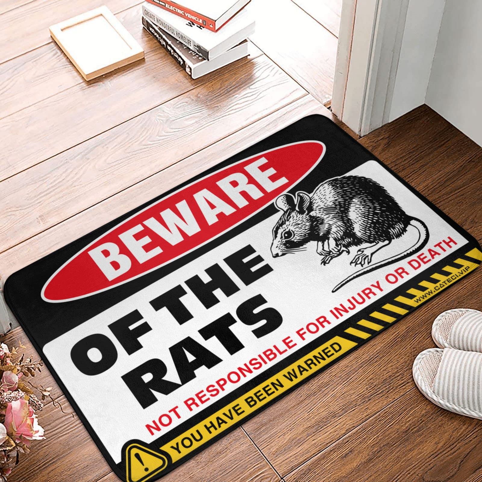 Tapis de porte trucs drôles automne extérieur entrée 50x80cm
