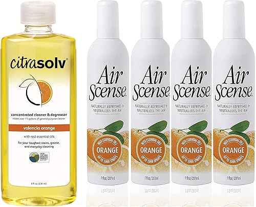 Citra Solv Aire Scense Paquete especial Limpiador concentrado y desengrasante Ambientador de aceites esenciales Limpiador doméstico sin aerosol
