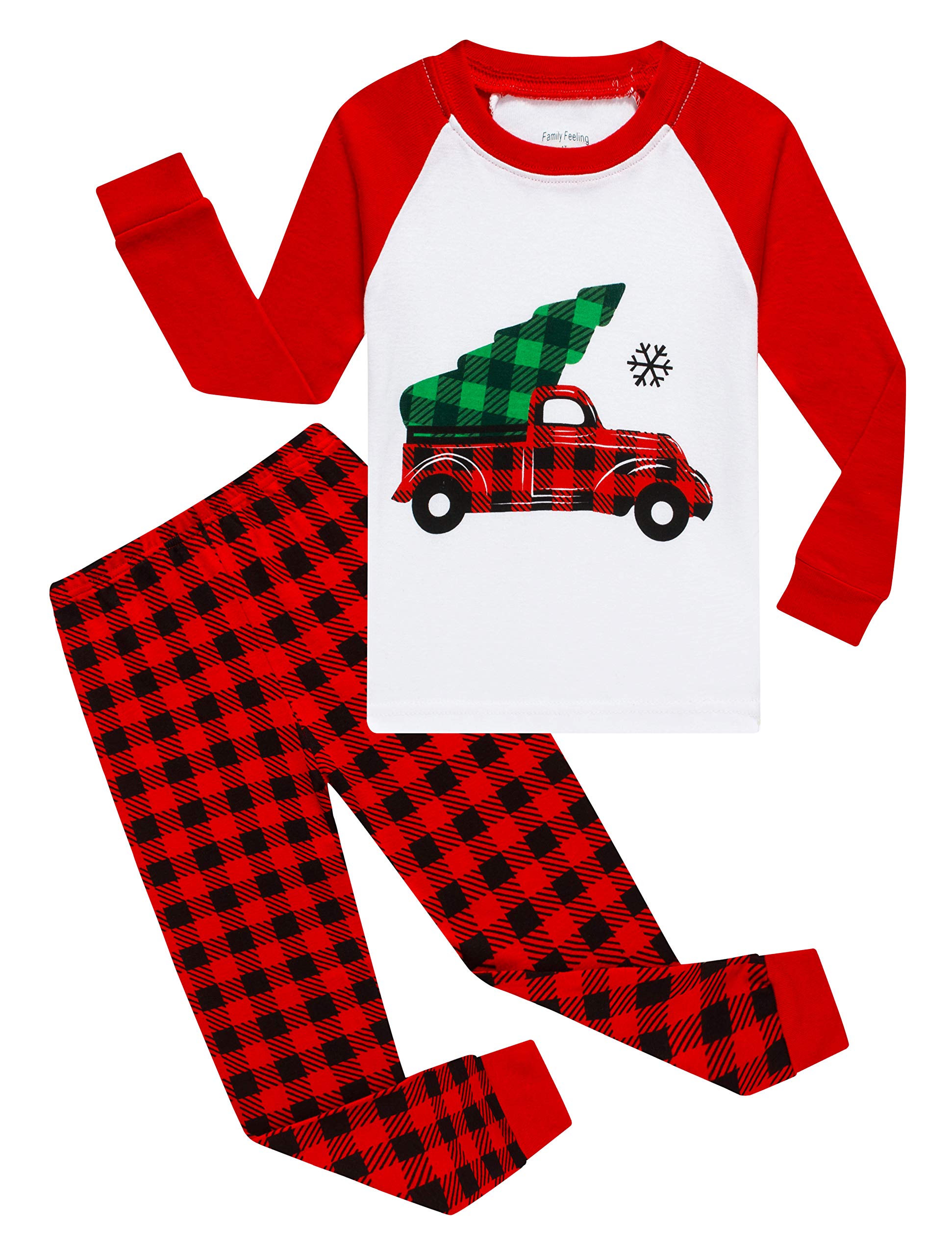 Family Feeling Little Boys Pajamas Sets 100% Cotton Long sleeve Pjs