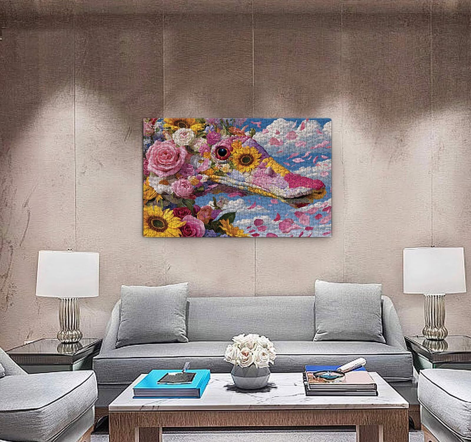 Puzzle 4000 elementów, abstrakcyjne puzzle konik morski dla dorosłych, gra edukacyjna, puzzle dla dorosłych, zabawne, wymagające zajęcia rodzinne, dekoracja ścienna, prezenty R1KH-95