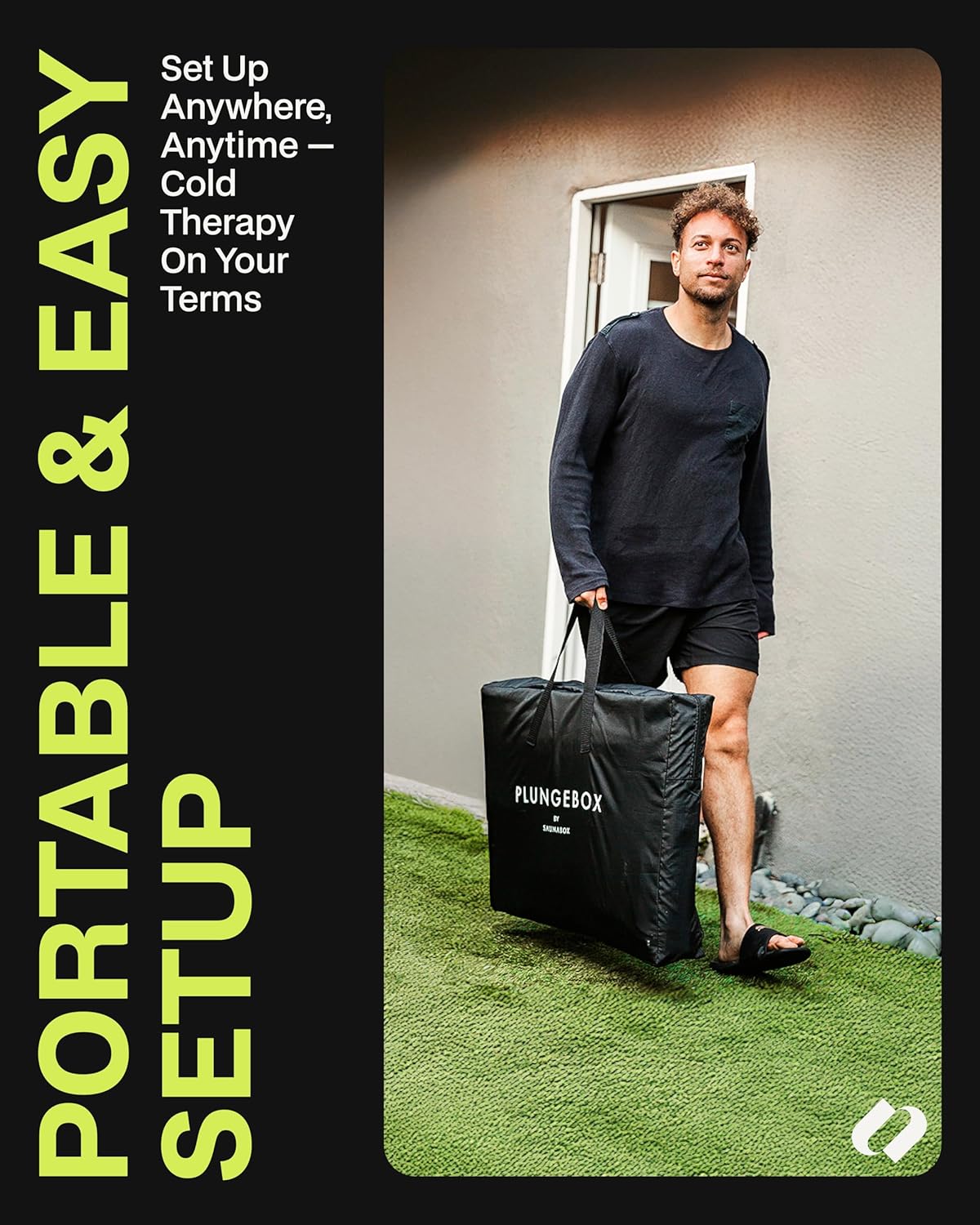 SAUNABOX® Plungebox PRO XL Cold Plunge Ice Bath Tub Durable Cold Tub for Full-Body Immersion | Compact, Insulated & Easy Setup for Efficient Cold Therapy at Home