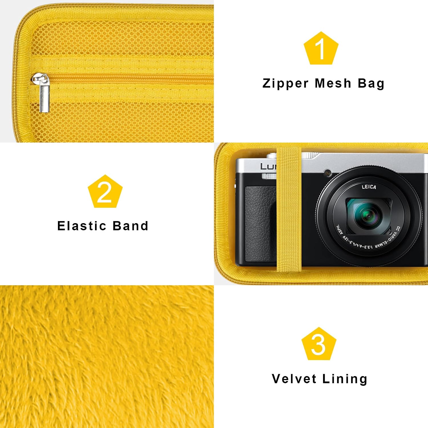 Canboc Carrying Case for Panasonic LUMIX ZS99/ TZ99/ ZS300 Digital Camera image 5