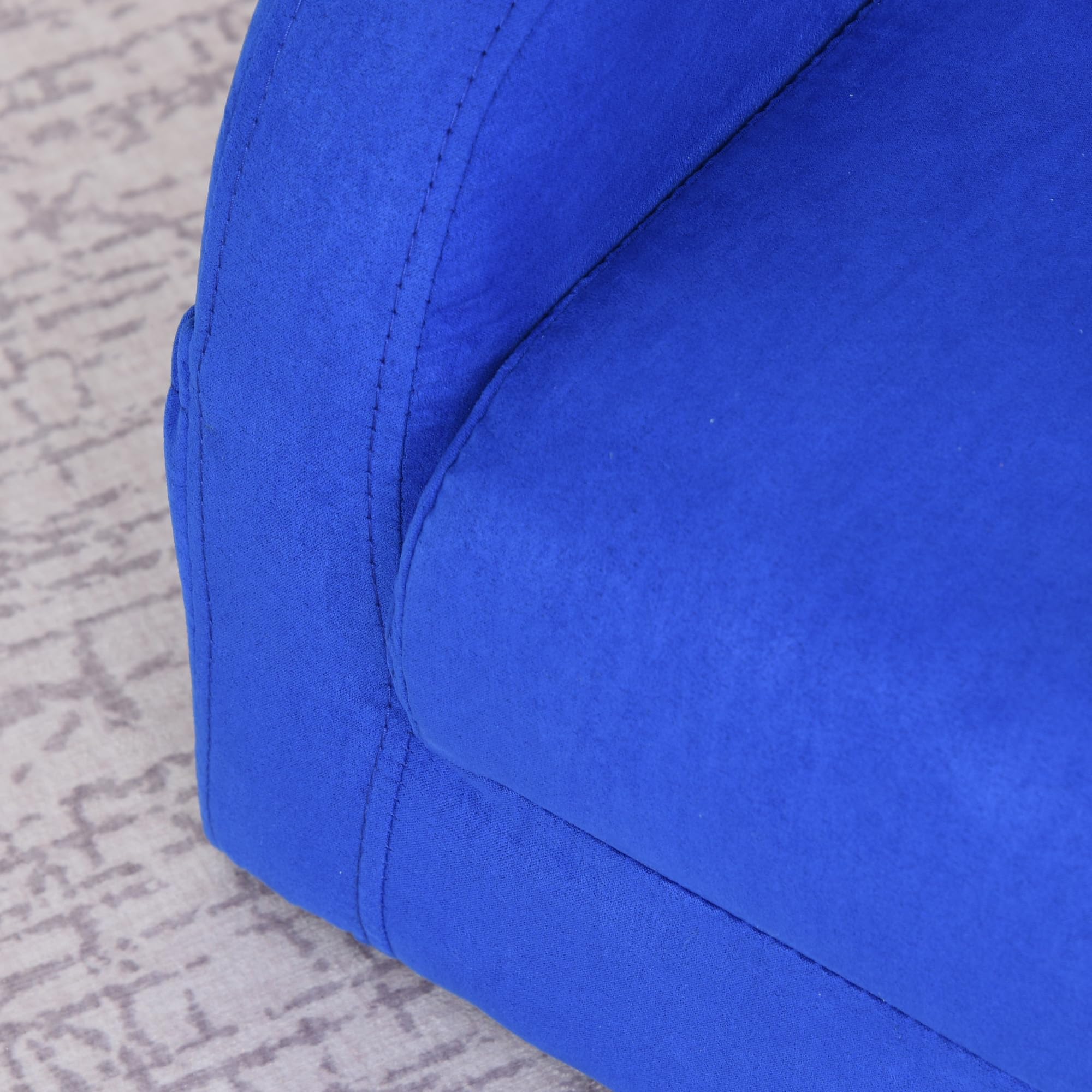 HOMCOM Fotele dziecięce dziecięce maluch sofa krzesło 2 w 1 sofa łóżko składana kanapa miękka flanelowa gąbka pokój zabaw sypialnia salon niebieski