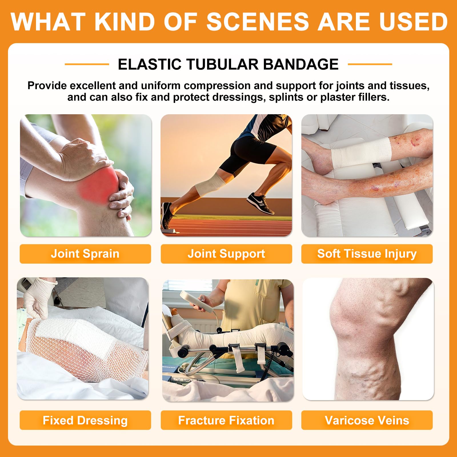 Carbou Elasticated Tubular Support Bandage 3.5