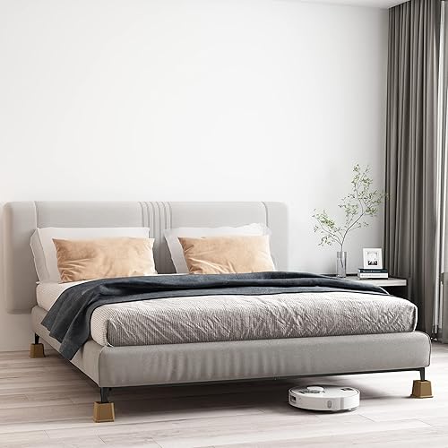 Miniatura 5 de Ahasolid Elevadores de cama resistentes de 3 pulgadas, elevadores de muebles para marco de cama, sofá, escritorio, silla, elevan hasta 1500 libras,