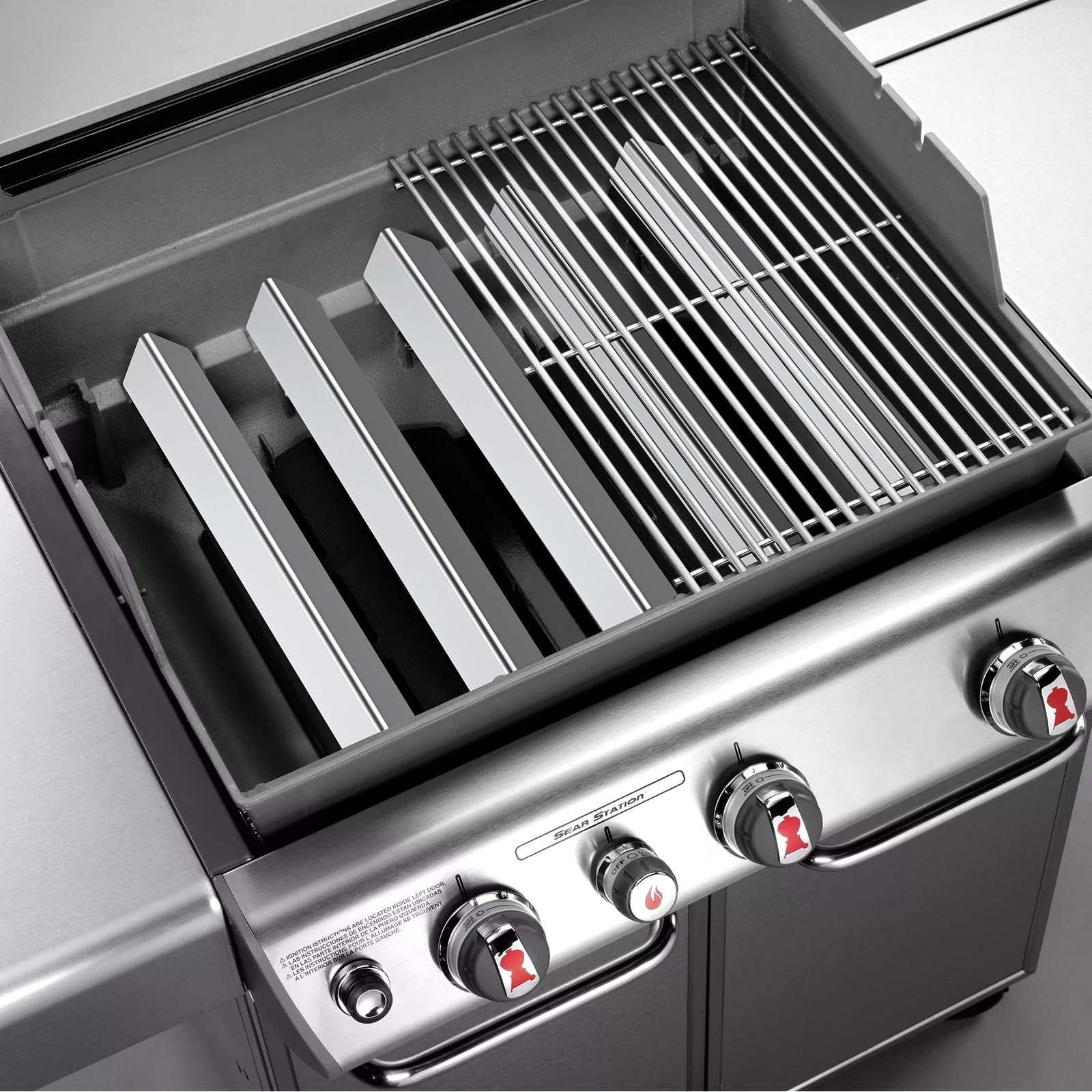 Barre Flavorizer in Acciaio Inossidabile 38,9 cm per Barbecue a Gas Weber Spirit I&II E-310/320/330 S-310/320/330