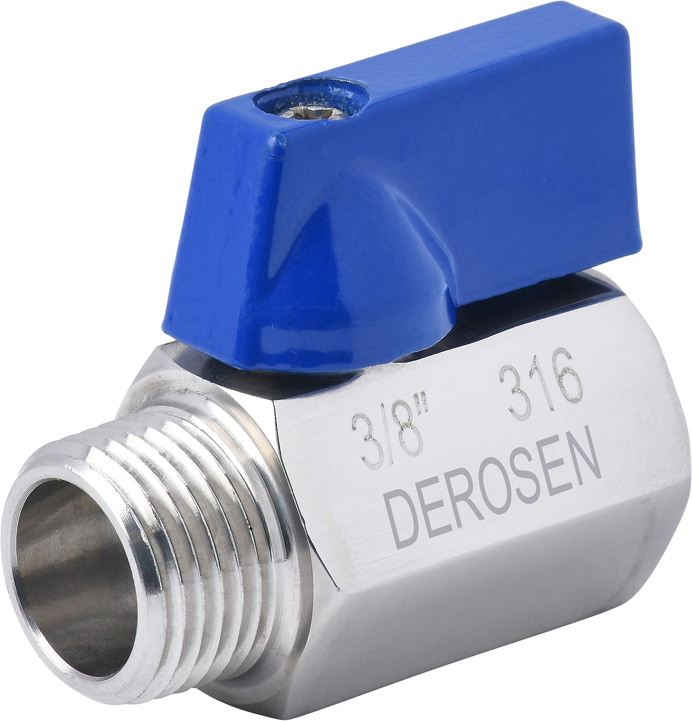 DEROSEN Stainless Steel Mini Ball Valves 1/4" to 3/4"
