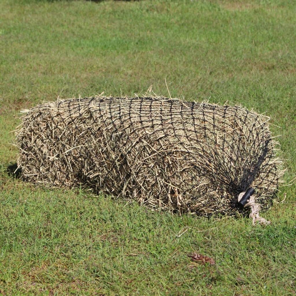 hay chix Hay Nets for Horses - Slow Feed 2-Strand Hay Bale Net | Square Bale Horse Hay Net (1 3/4” Holes) | Hay Bags for Horses | Fits 2-String Bales