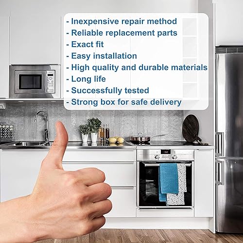 Miniatura 7 de HQRP Bandeja giratoria de vidrio de 12.5 pulgadas de 12.4 in compatible con Maytag Frigidaire, Hotpoint, GE General Electric, Amana Samsung Magic