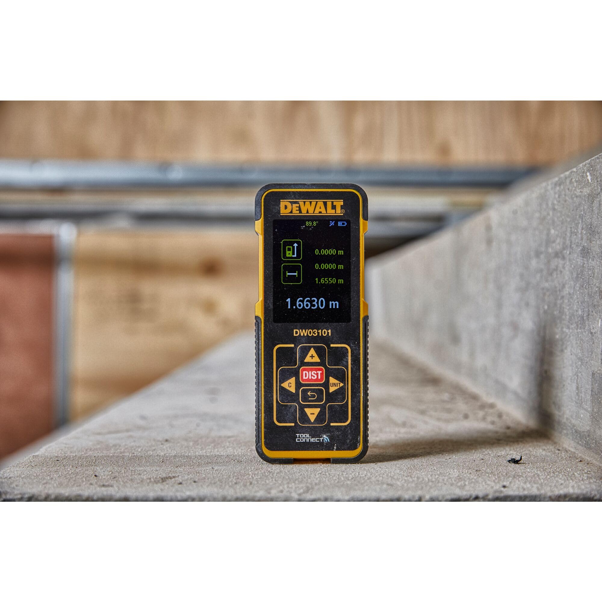 DEWALT DW03101-XJ - Medidor láser de distancias con alcance de 100 m
