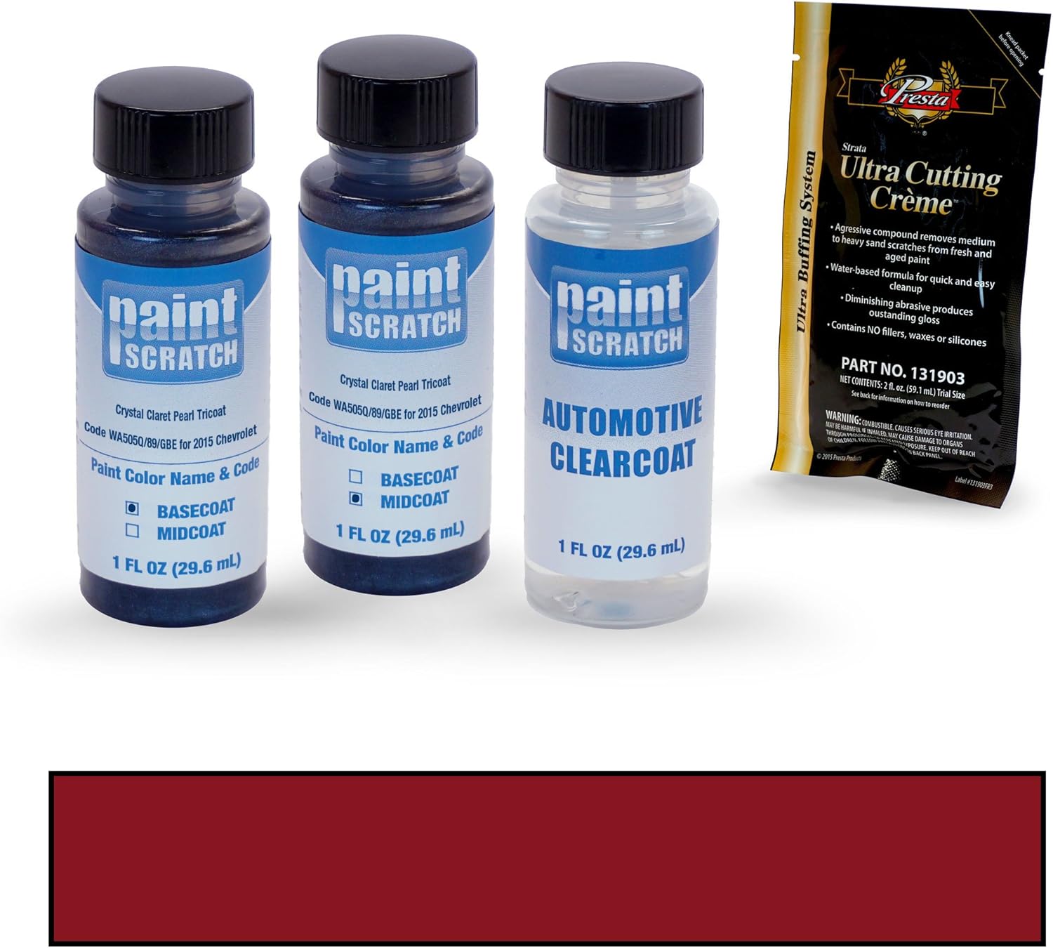 PAINTSCRATCH Crystal Claret Pearl Tricoat WA505Q/89/GBE for