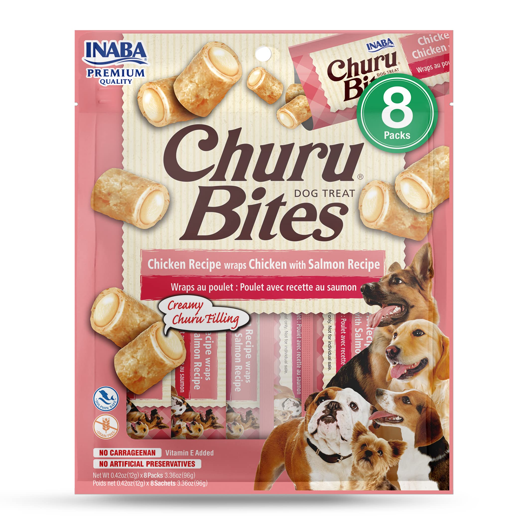 INABAChuru Chicken Recipe Wraps Chicken With Salmon Recipe 96G/8 Packs Per Pack