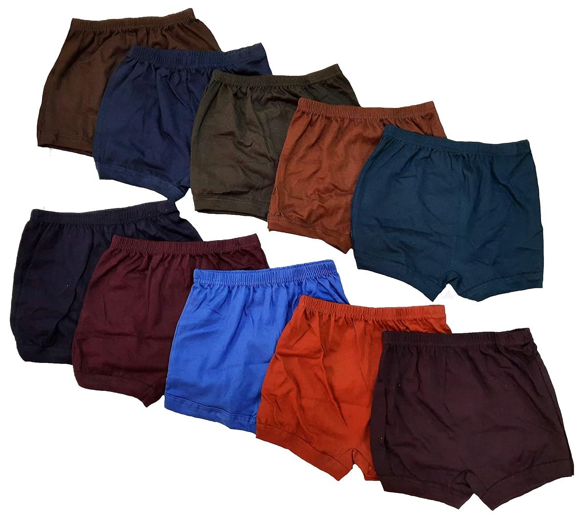 ESSA Baby Boys' & Baby Girls' Cotton Drawers (Pack of 10) (Essa-8_Color May