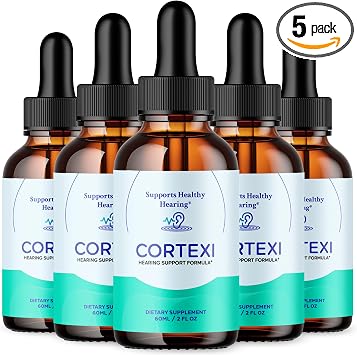 5 Pack Cortexi Drops, Cortexi Ear Health Support with All Natural Ingredients, Advanced Formula Health and Wellness Support Supplement with Maximum Strength Multivitamins Support 150 Servings