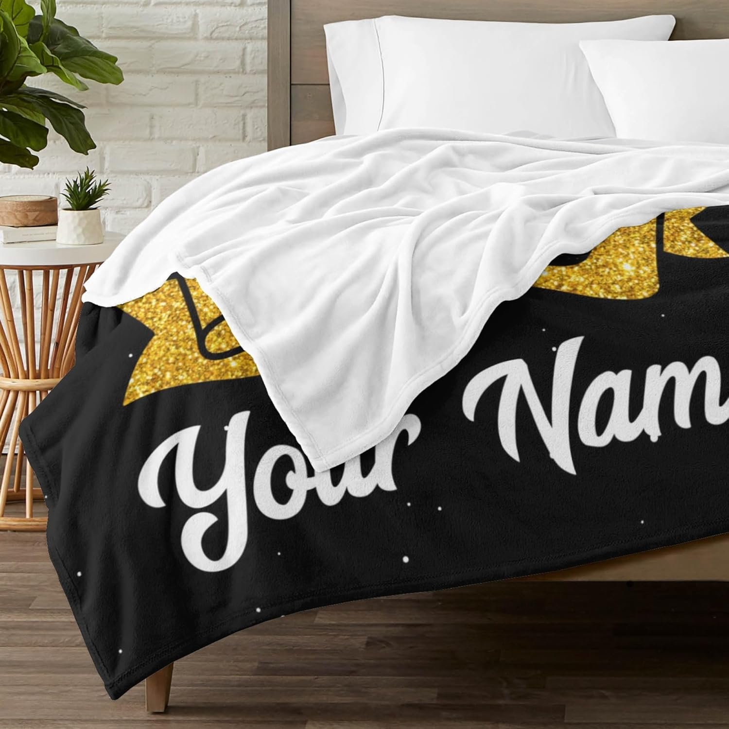 Personalized Graduation Blanket Gifts with Name, Customized Class of 2026 Photo Blanket for Graduation Day, Custom Soft Throw Blankets, Senior 2026 Graduation Decoration for Couch Sofa Bed Bedroom
