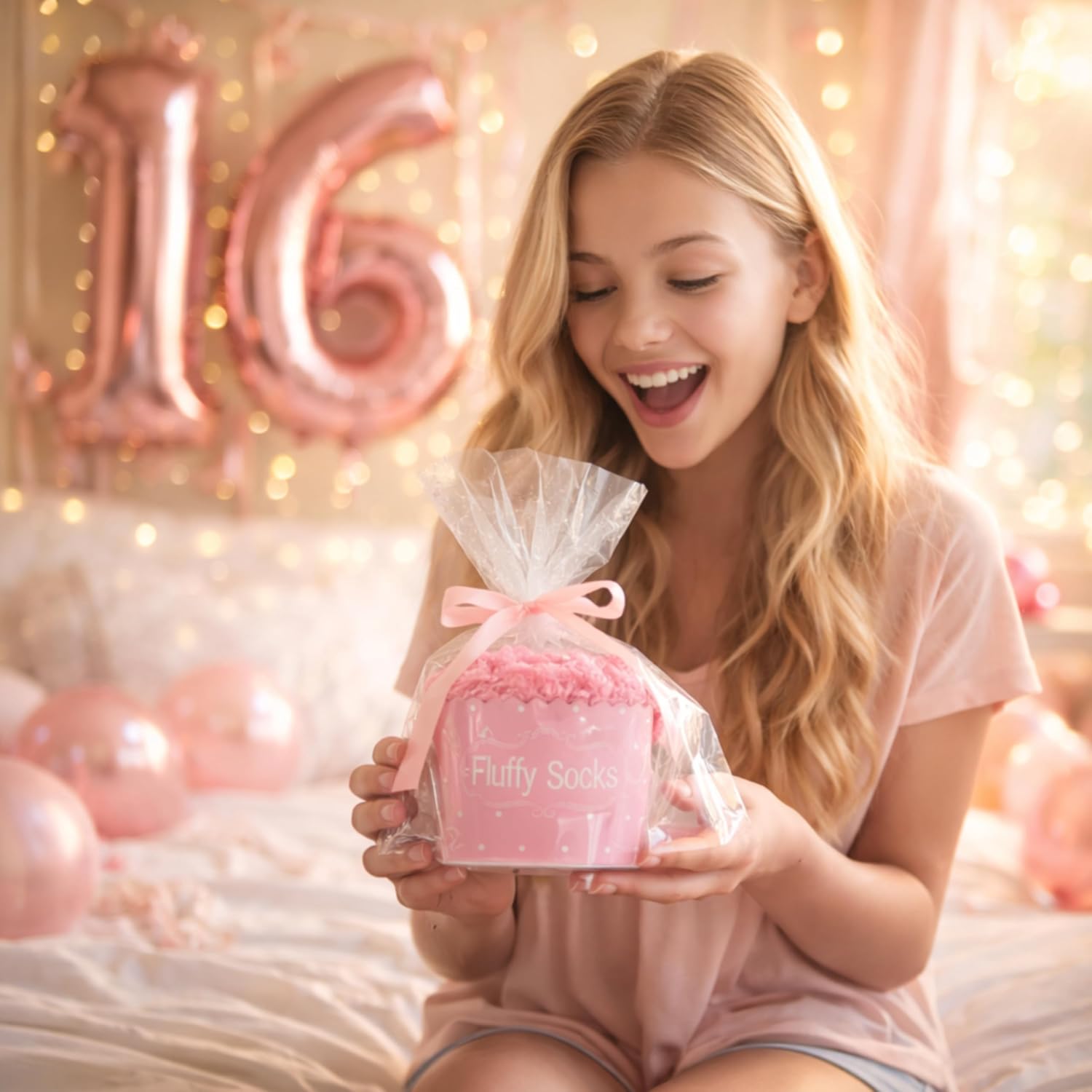Jeasona Birthday Gifts for 18 Year Old Girl 13 16 Teenage 21st Fuzzy Socks