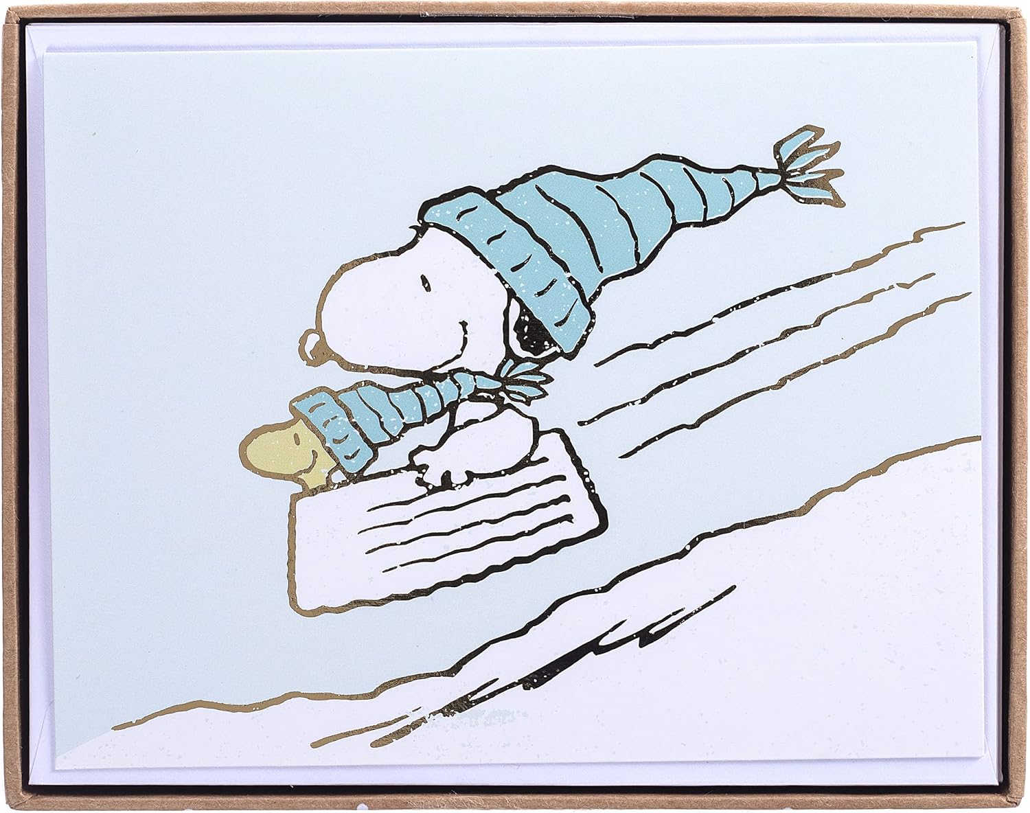 Snoopy Toboggan Cards in Box Medium 