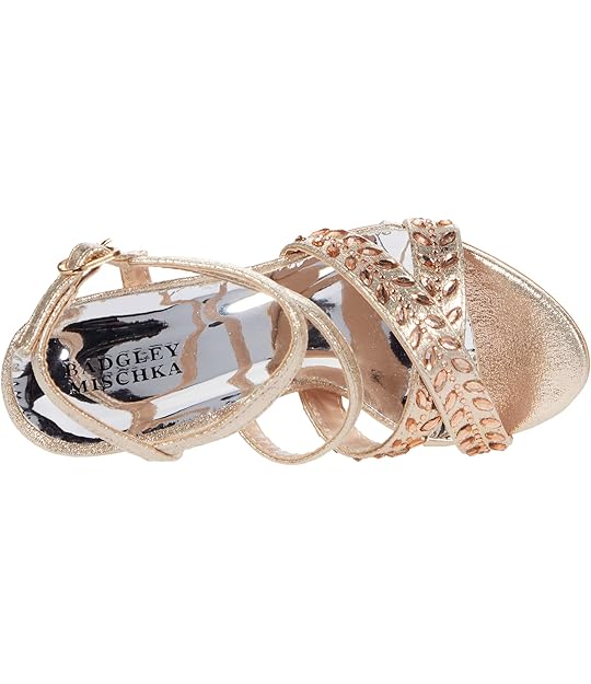 Gold dress sandals + FREE SHIPPING