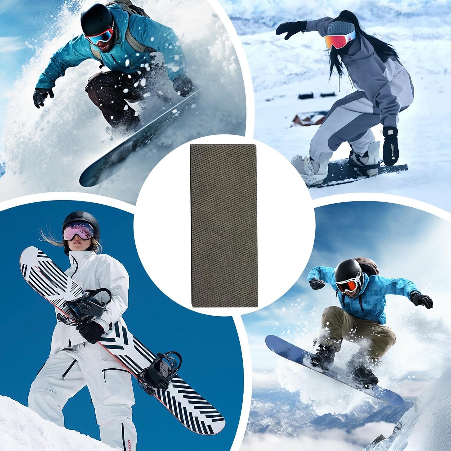 Ski Sharpener Edge Files Single-Grain Bevel Tooth Design High Precision | Ski Compact Portable Multiple Trimming Files for Winter Ski Snowboard Edge Sharpening Tuning Maintenance Kit