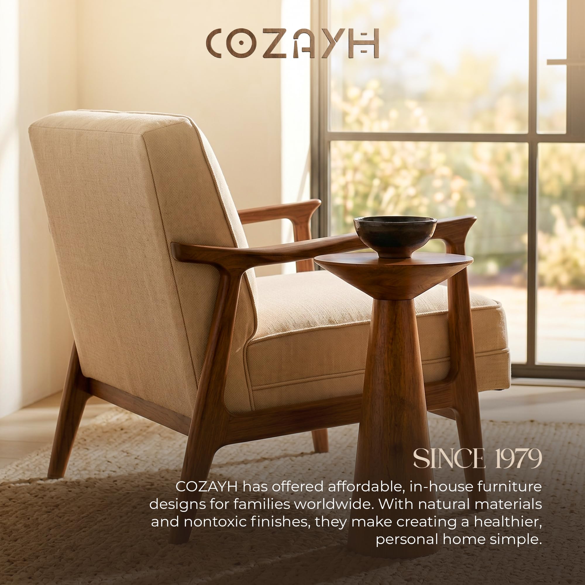 COZAYH Pedestal Tall Round Martini Table for Living Rooms or Bedrooms product thumbnail 8