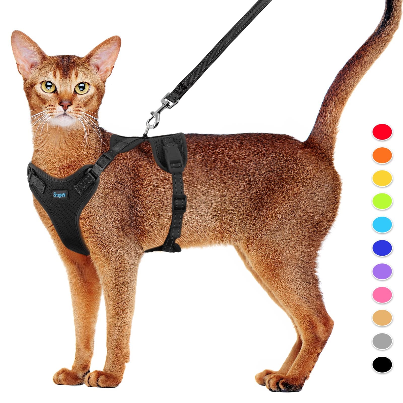 Supet Katzengeschirr und Leine Set Fluchtsicheres Kätzchenge