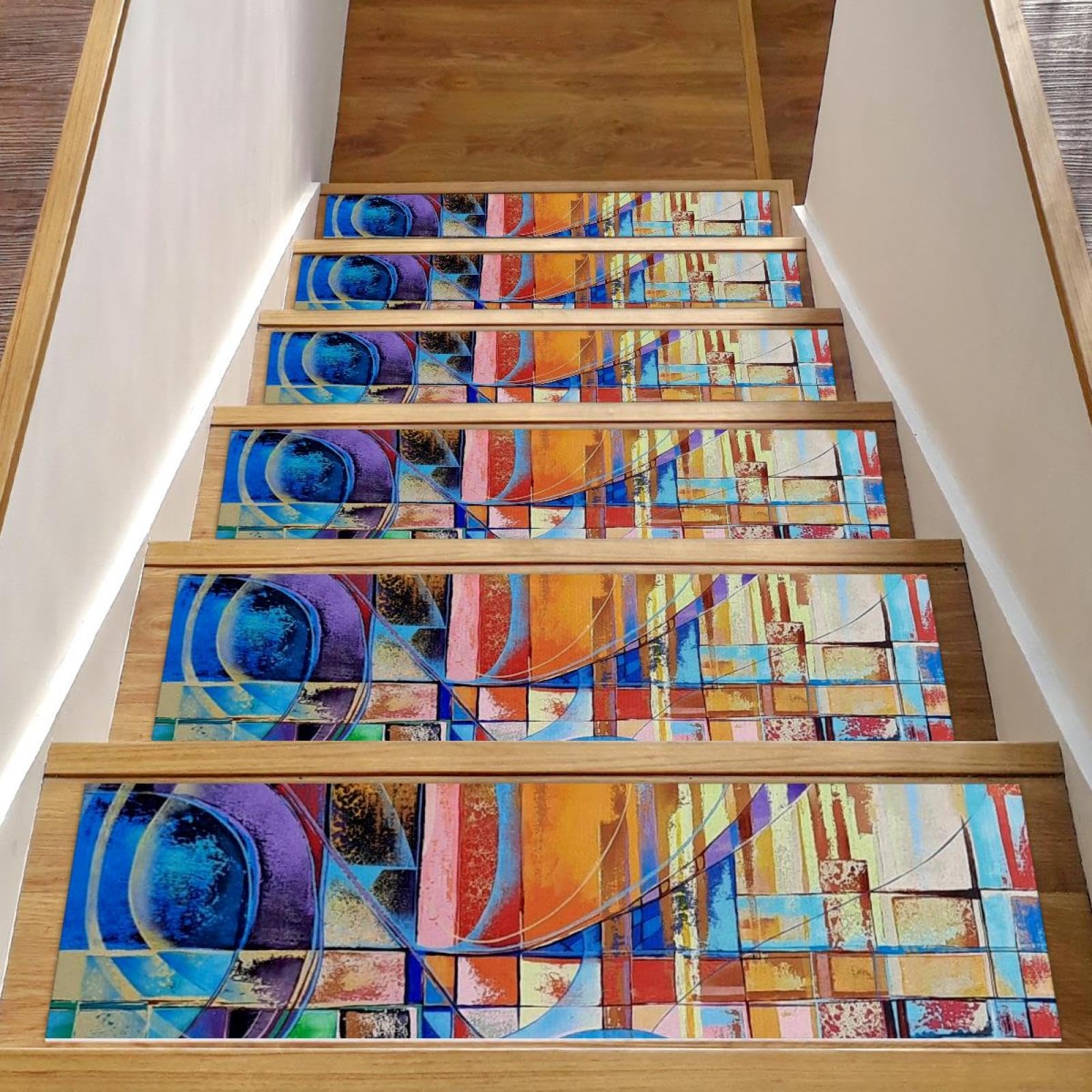 Tapis d'escalier de sécurité pour éviter les chutes sur marches en bois lot 15