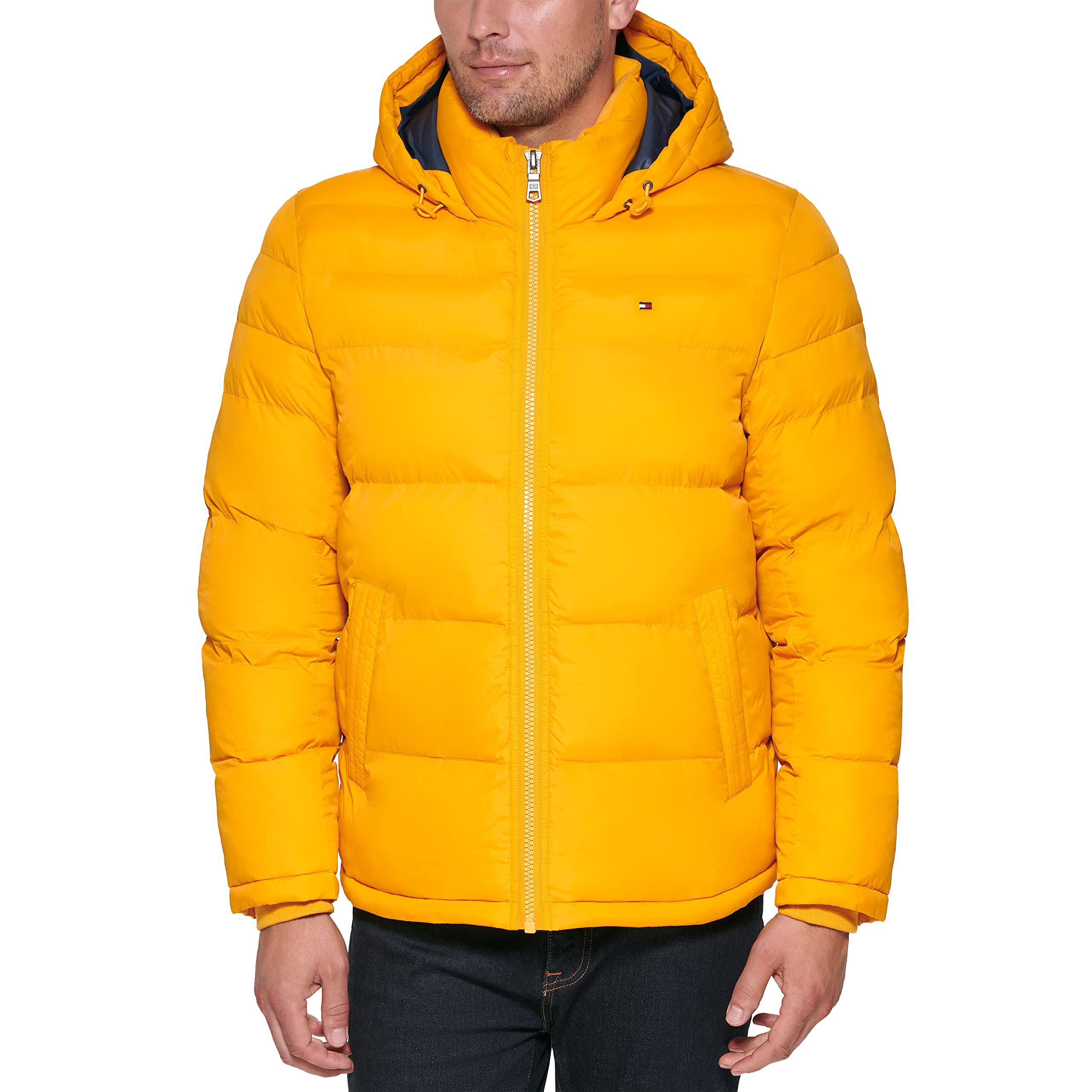 Tommy Hilfiger Men's Down Alternative Hooded Puffer Jacket (Standard and Big &amp; Tall)