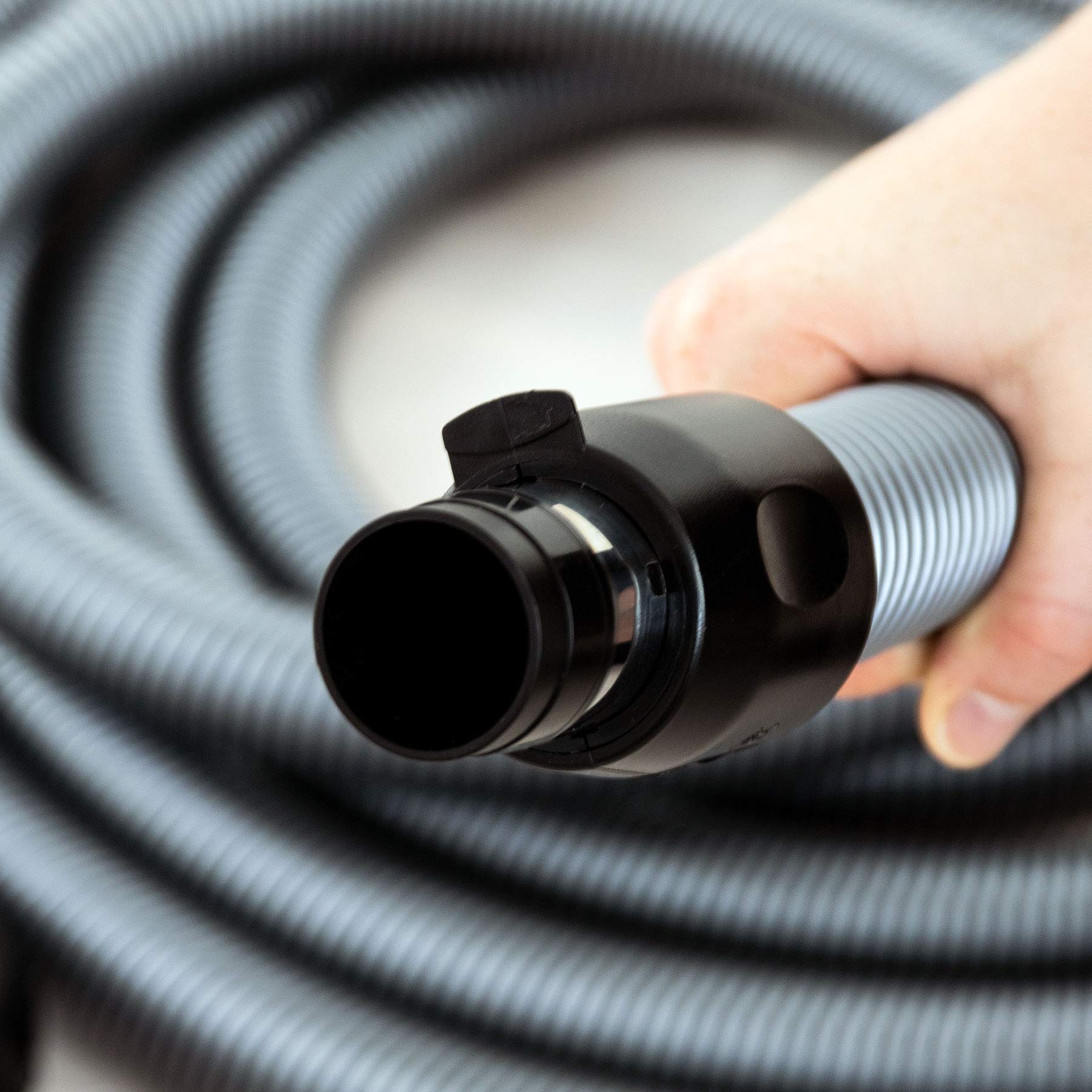 Tuyau d'aspiration pour aspirateur central 9 ML | Marche/Arrêt | Poignée rotative ergonomique | Pour Beam, Cyclovac, Duovac, Drainvac, Electrolux, Husky et autres marques