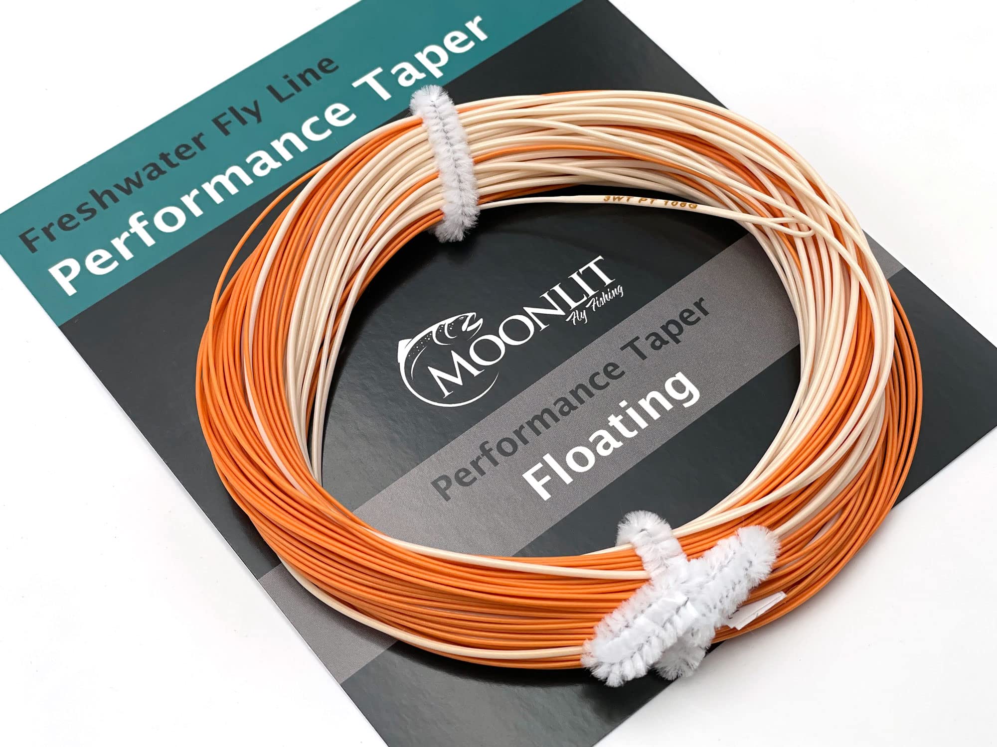 Moonlit Performance WF Taper Floating Fly Line (Peach & Orange, 7wt Line)