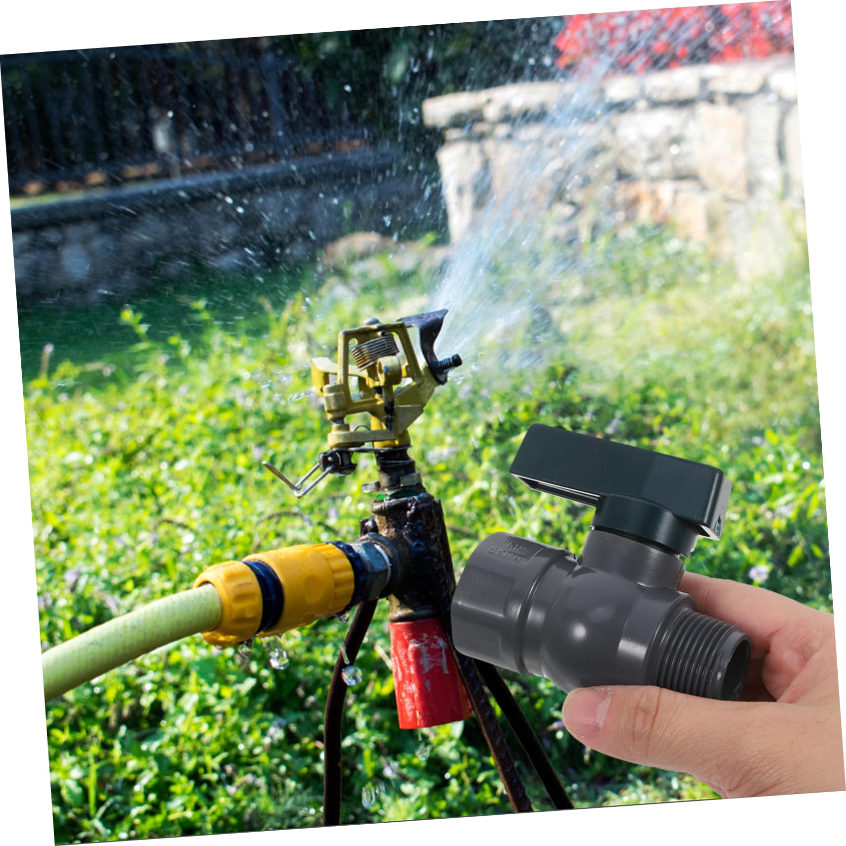 Wasserhahnadapter aus PVC für Regentonnen und Wassertanks