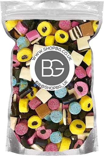 BG Pick & Mix Sweets Candy Pick n Mix Choose Your Sweetie Pouch 800g - Liquorice Allsorts