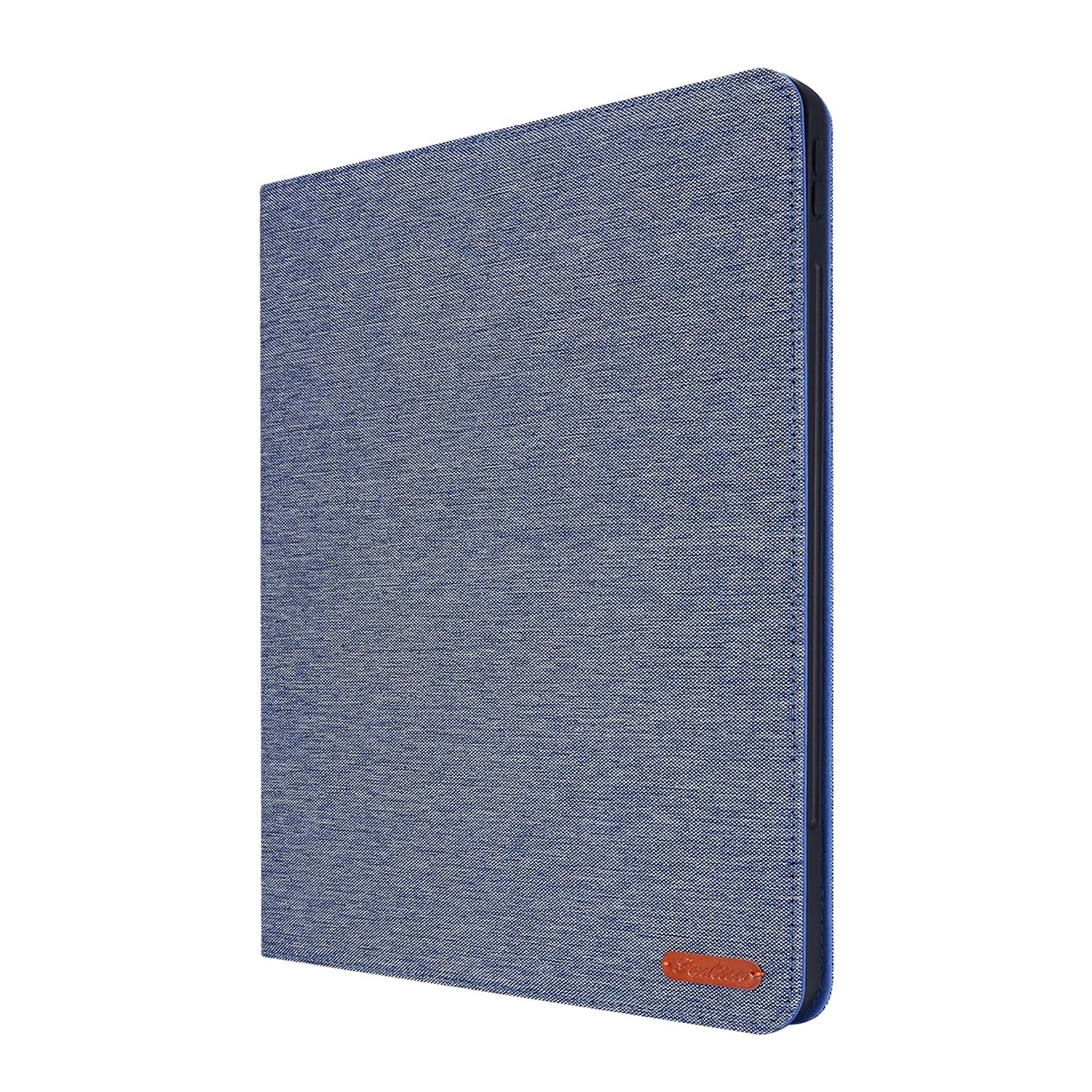 Pełne etui ochronne Etui na tablet Slim Tablet Case kompatybilne z iPad Pro 12,9 cala (model 2020/2018, 4./3. generacja) z uchwytem na ołówek, potrójnie składana podstawka ochronna, wytrzymała obudowa