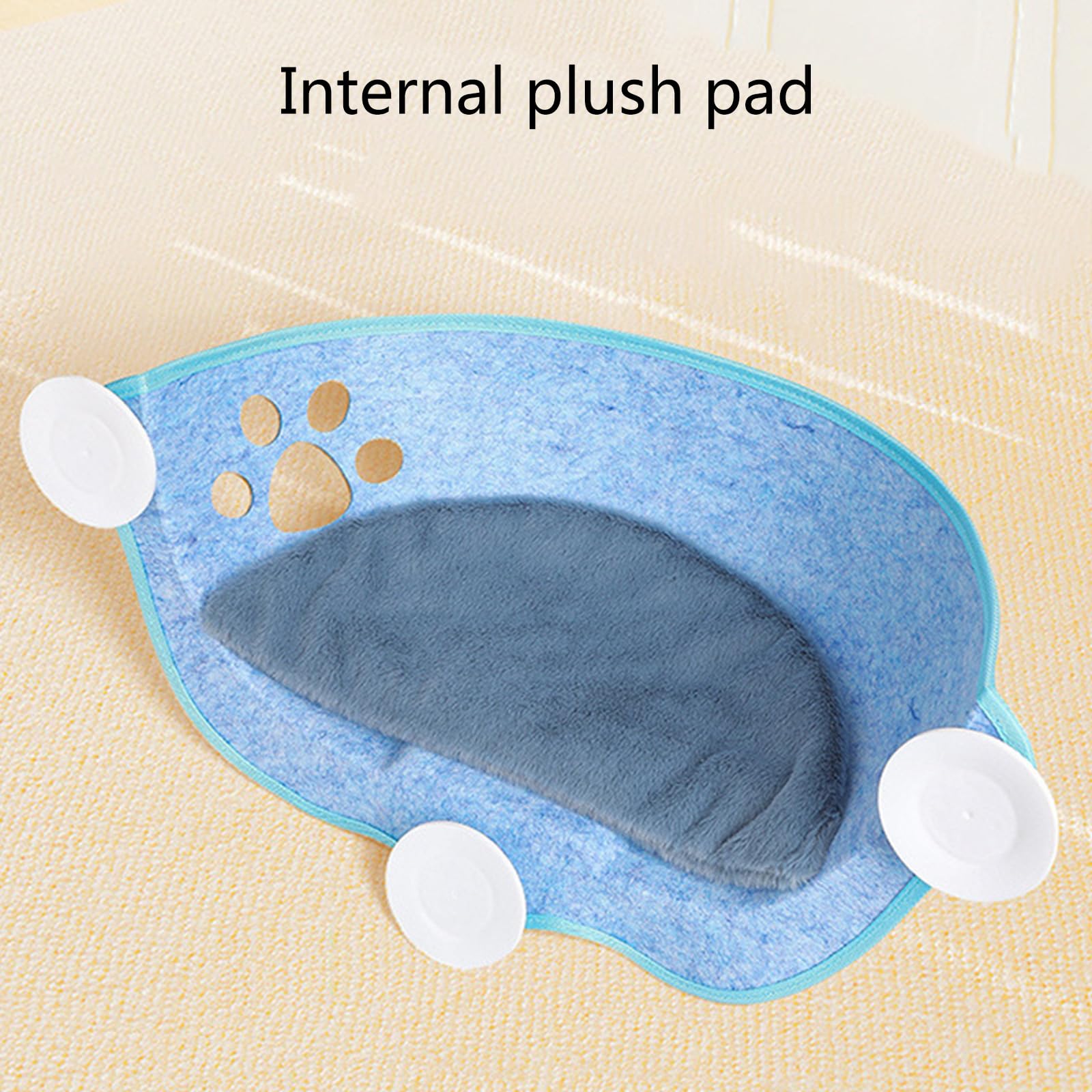 Hamaca de ventana para gatos con ventosas, para descansar, cama de descanso, de tela transpirable, hamaca colgante con ventosas