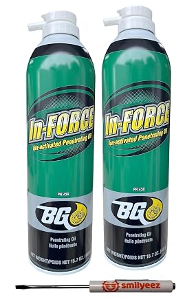 Smilyeez Listing for BG in-Force PN 438 Ion Activated Penetrating Oil 2 Cans and Pocket Screwdriver