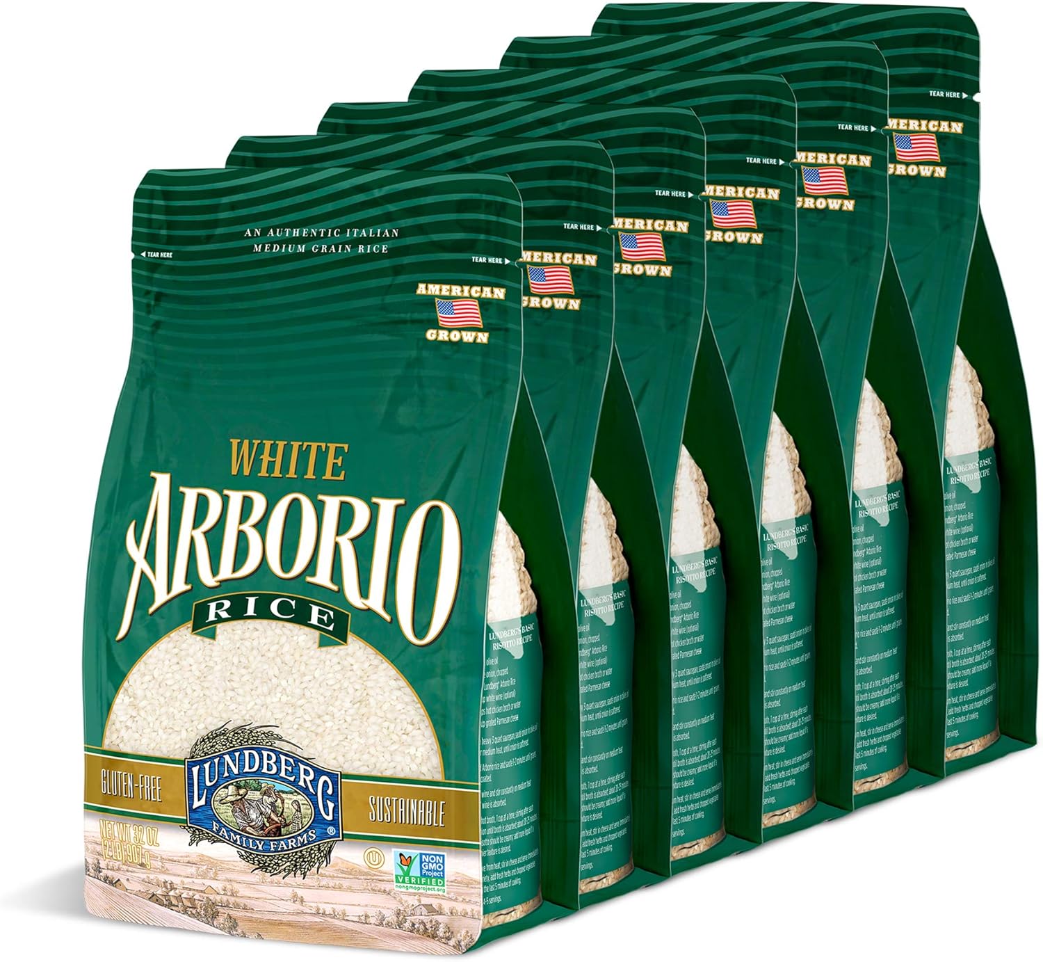 Lundberg White Arborio Rice, 32 Ounce (Pack of 6) by Lundberg Amazon