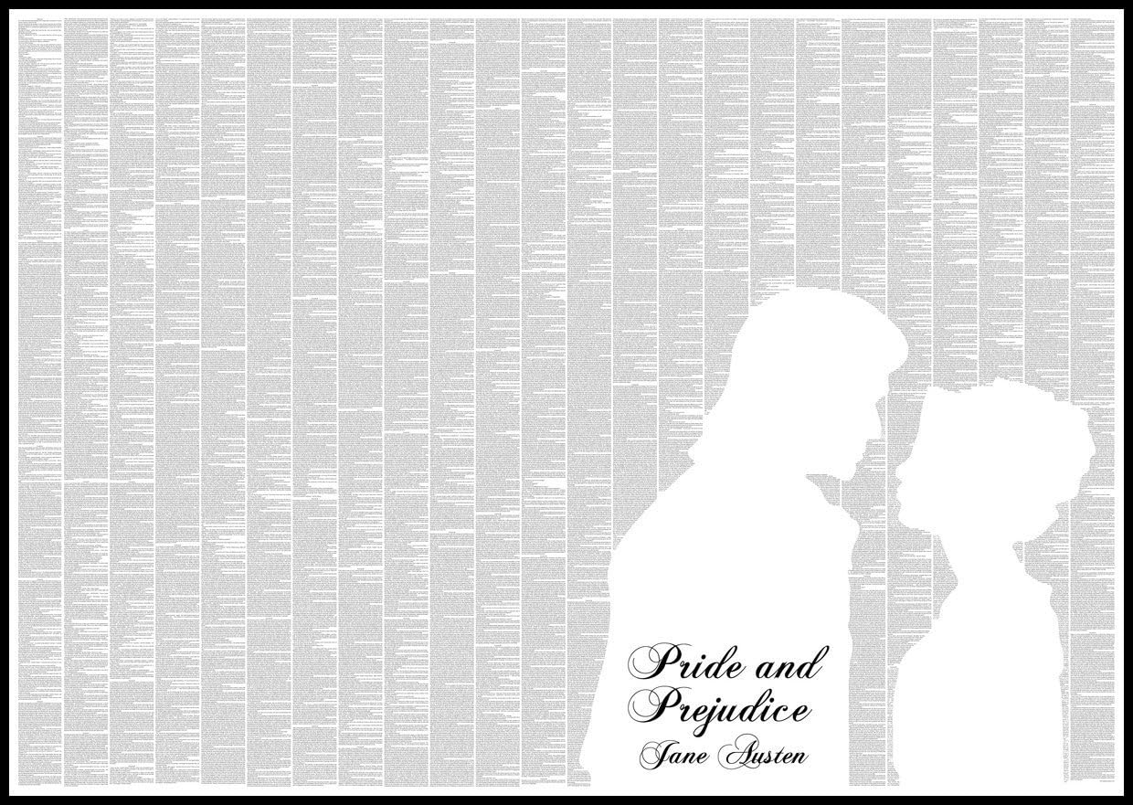 Pride and Prejudice - full book text - Art Poster