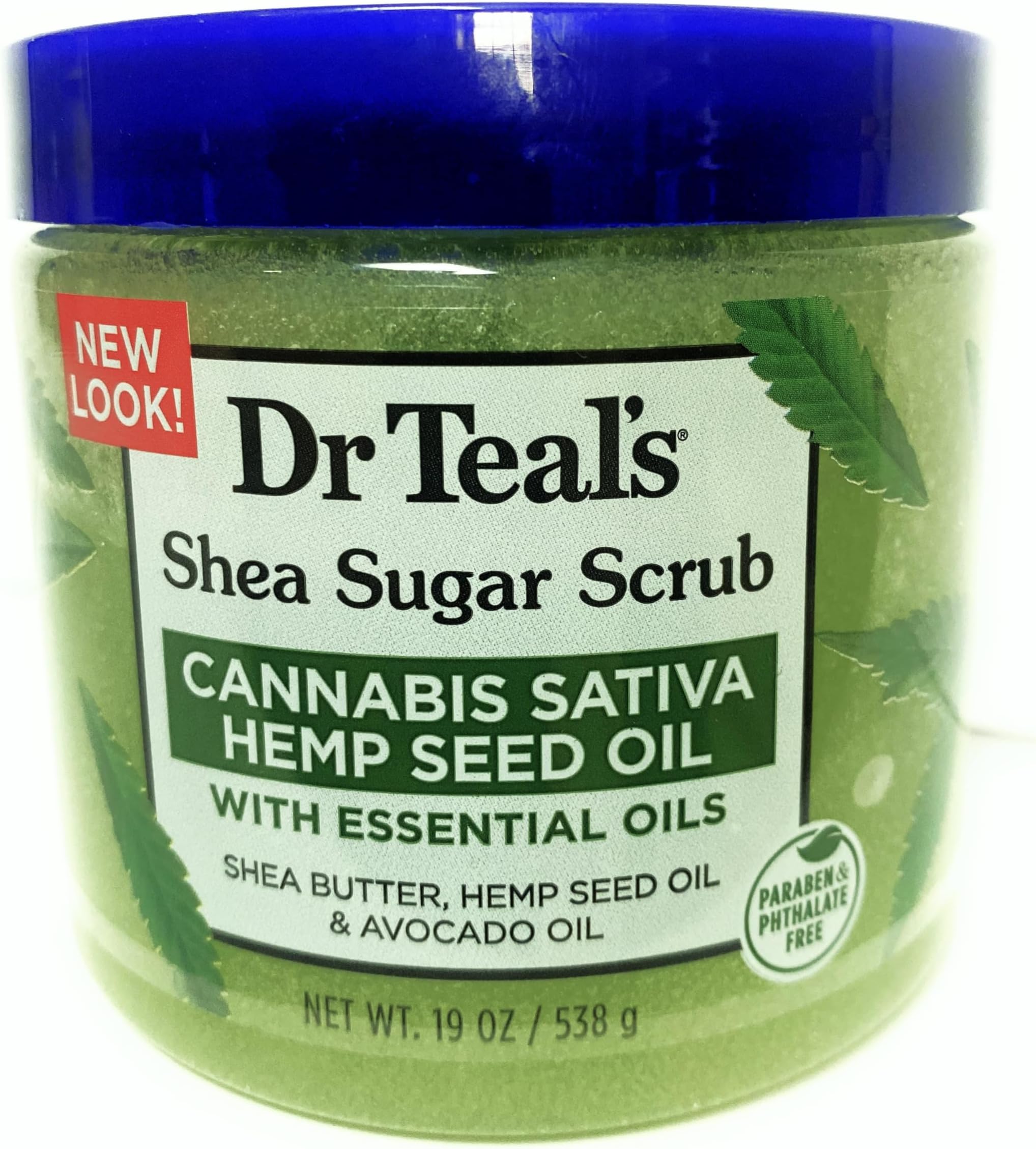Dr. Teal's CANNABIS SATIVA HEMP SEED OIL SHEA SUGAR SCRUB Beauty & Personal Care