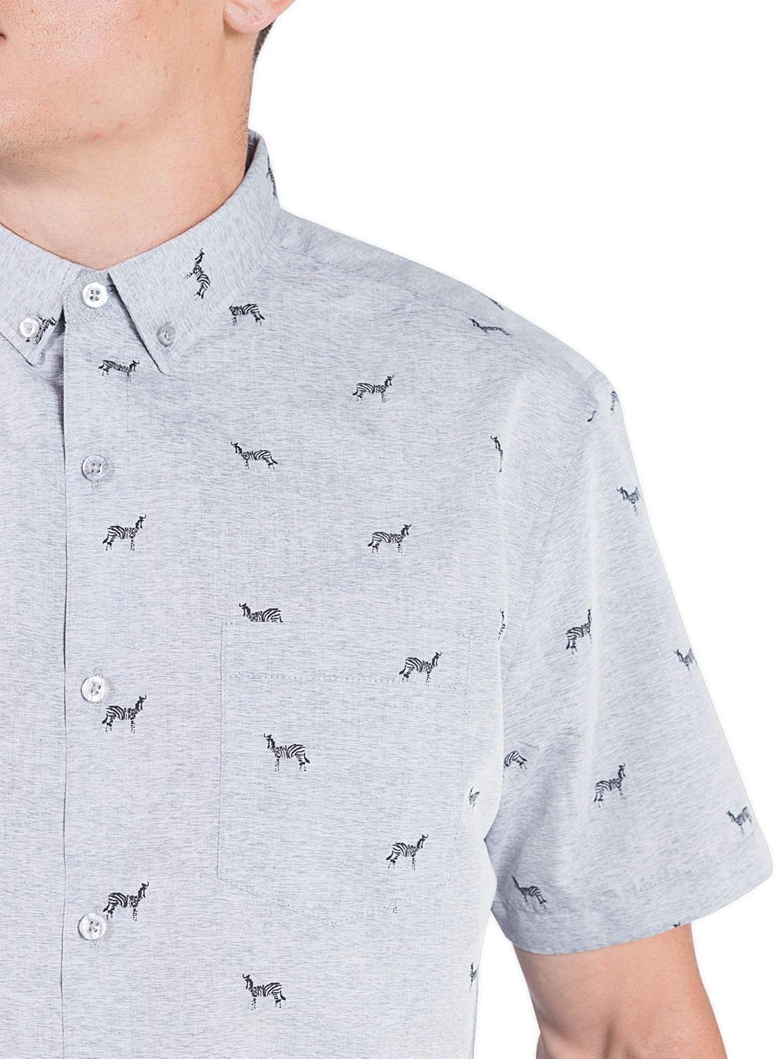 Men’s Short Sleeve Button Down Novelty Print Shirts – Casual Collared Summer Vacation Shirts for Men – Big & Tall Sizes S–4XL