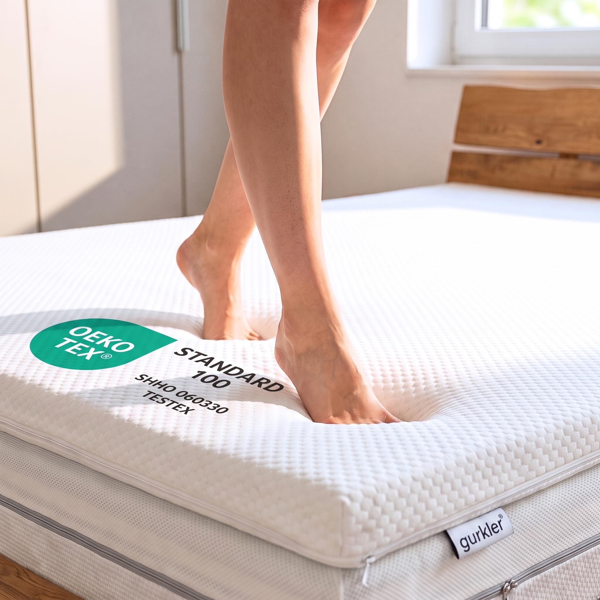 Matratzen Topper 180 x 200 cm Memory Foam 5cm Komforthöhe H1/2 | super weich, zertifiziert, langlebig