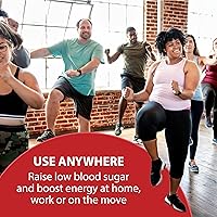 Vista 6 de TRUEplus Bolsa de gel de glucosa, sabor a ponche de frutas, 0.53 oz de carbohidratos de acción rápida, sin grasa, sin gluten, soporte rápido