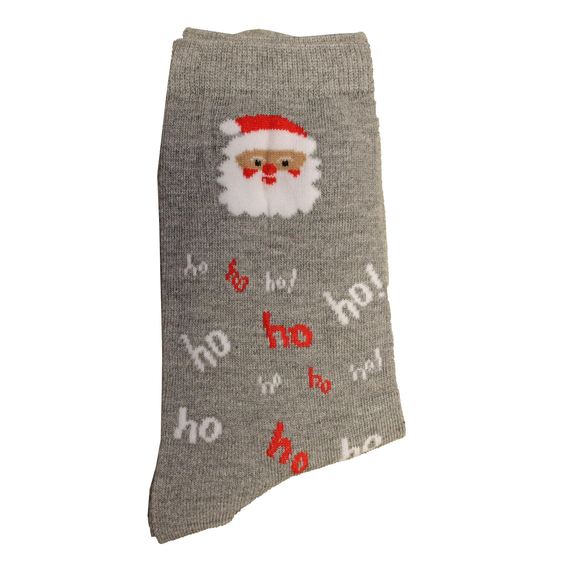 Widdle Gifts Women's Multicolour Novelty Christmas Socks Size 4-8 - Santa/Ho Ho Ho