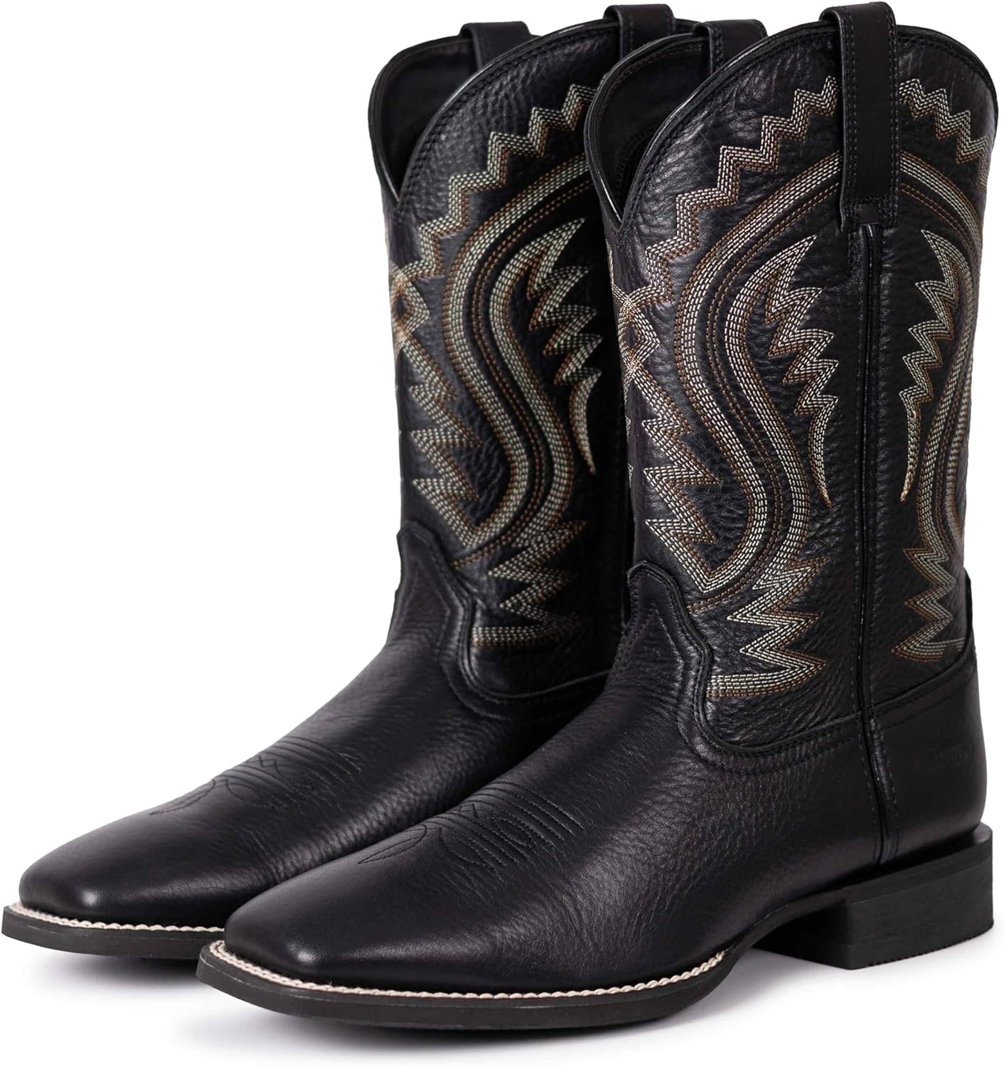 Hand Painted Western Cowboy Boots, Full Grain Cowhide Upper & Shaft, 4-Layer Composite Sole(PLT103613) - Image 9