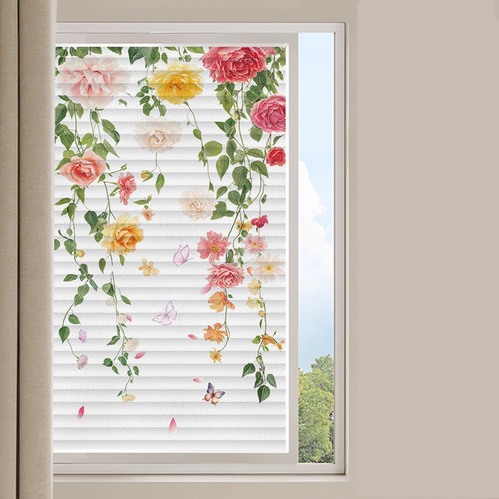 window film, Cute Cat Privacy Film for Glass Windows,Blackout Self-Adhesive,Opaque for Bathroom,Static Outdoor(50x120cm)