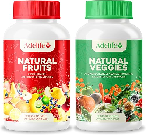 Suplemento dietético de frutas y verduras, total de 120 cápsulas, frutas y verduras de energía terrestre, vitaminas diarias, suplementos súper