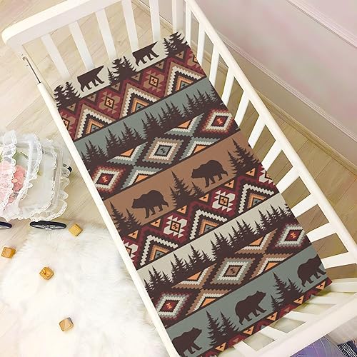 Miniatura 6 de Fitted Crib Sheet for Boys & Girls Christmas Pattern Soft Breathable Unisex Baby Sheets for Standard Crib and Toddler Mattresses 39 x 27 in