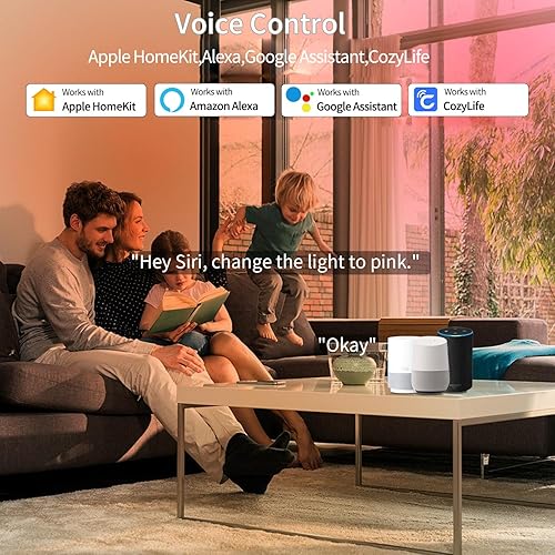 Miniatura 2 de Las bombillas inteligentes funcionan con Apple HomeKit, 16 millones de colores DIY GRBCW, bombilla LED WiFi, multicolor, WiFi y Blutoth, compatibles